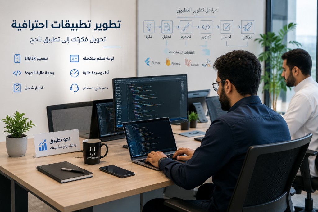 فريق تطوير تطبيقات احترافي